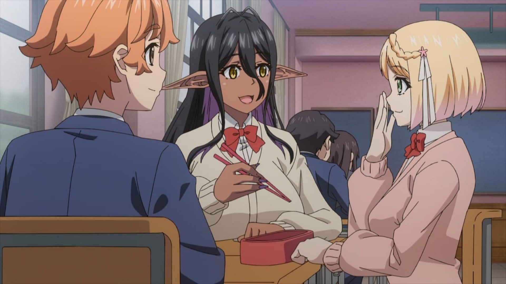 Hinata, Mariabelle, and Sakura in the episode (Image via Studio Elias)
